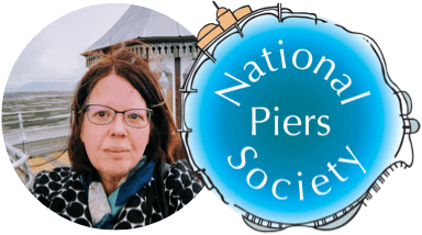 Dr. Anya Chapman and the National Piers Society badge